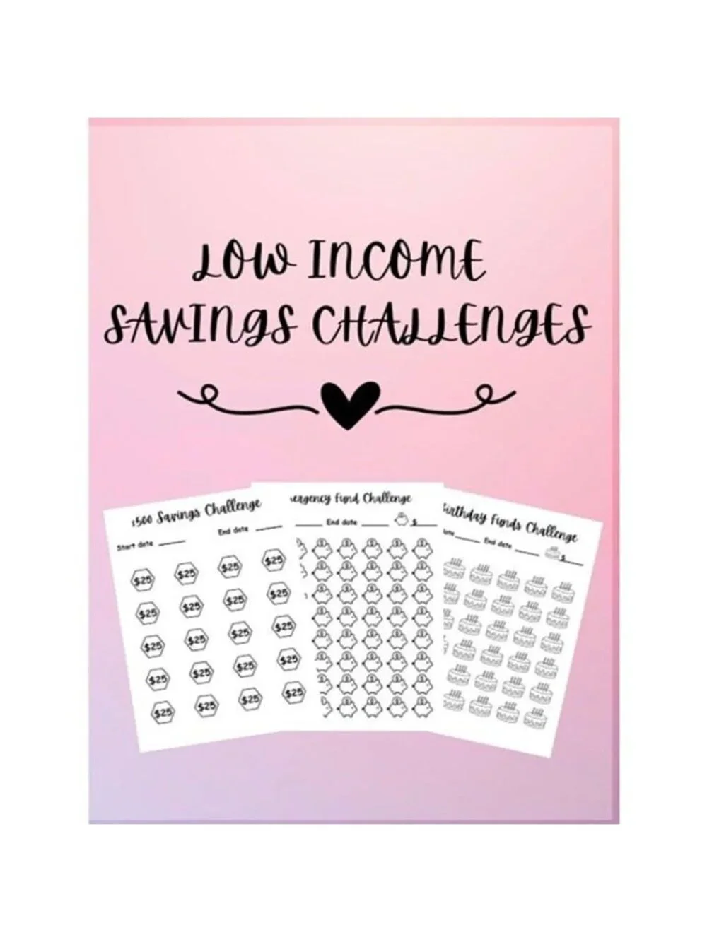 Savings challenges book 20+ challenges